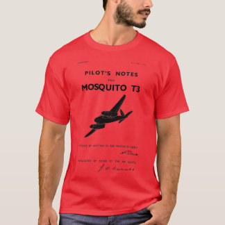 de Havilland Mosquito Pilots Notes T Shirt