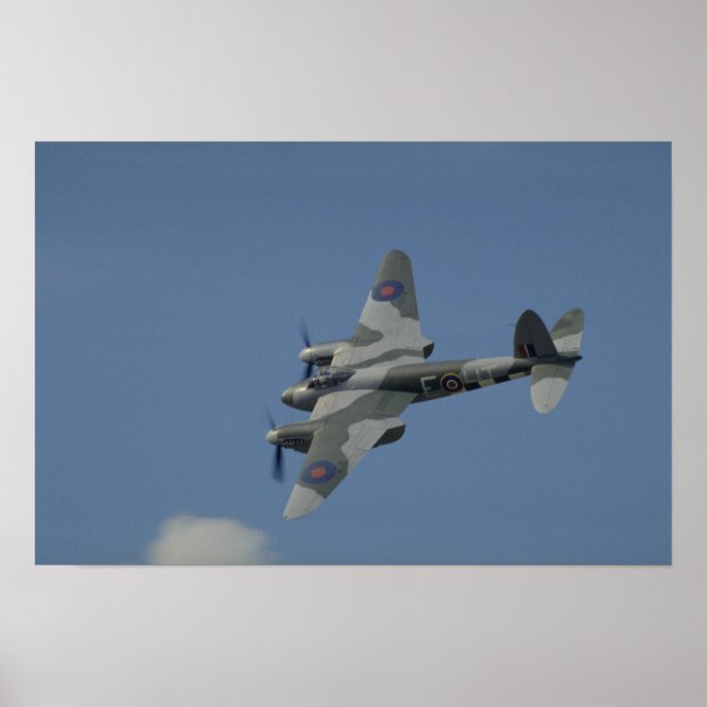 De Havilland Mosquito T3-banktjänster, med invasio Poster (Framsidan)