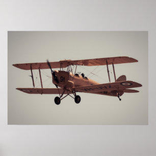 De Havilland Tiger mal Poster
