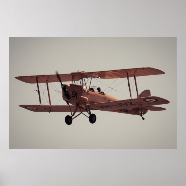 De Havilland Tiger Moth Poster (Framsidan)