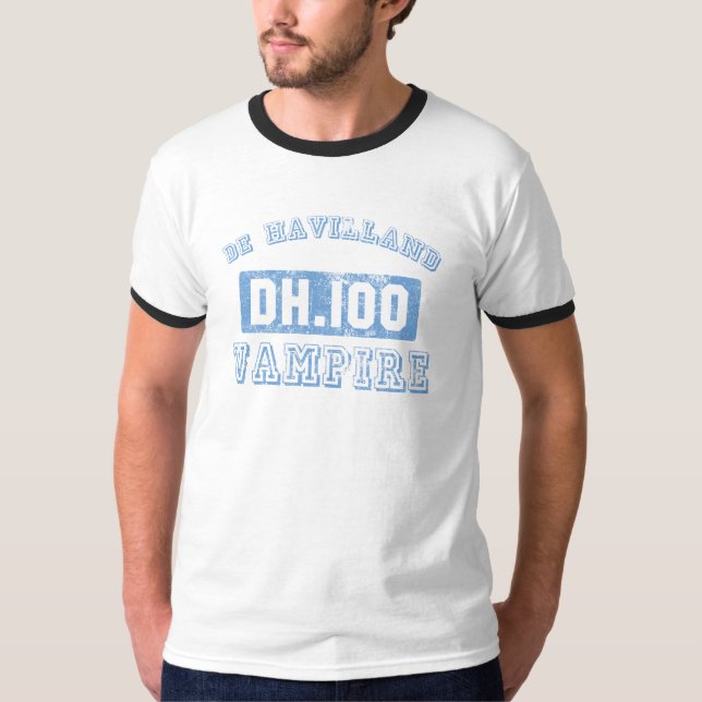 de Havilland Vampyr - BLÅTT Tee (Framsida)