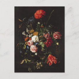 de Heem Flower Vas Painting Vykort
