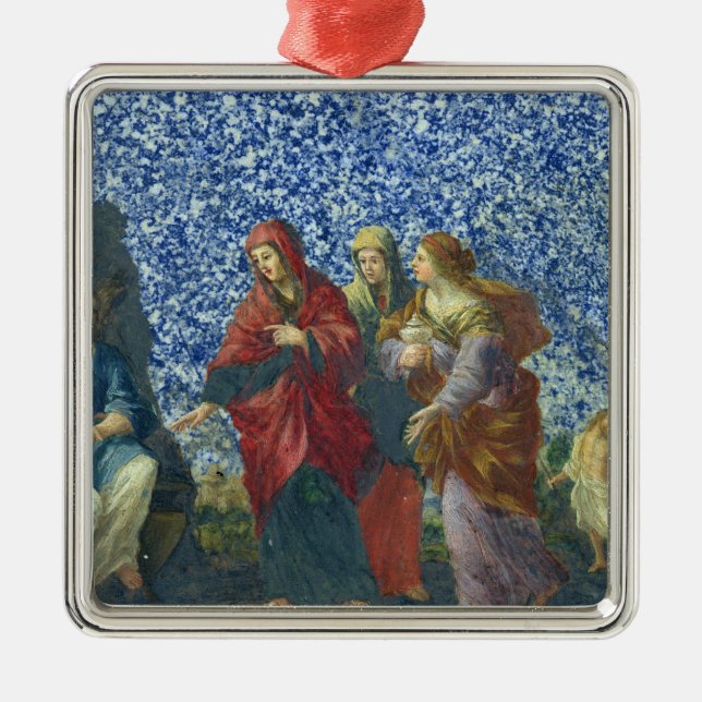 De heliga kvinnorna på graven julgransprydnad metall (Framsidan)
