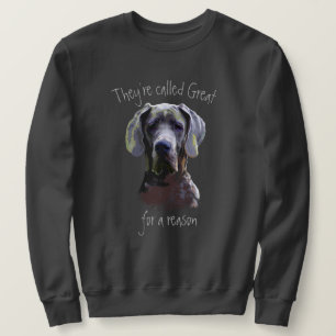 De heter Great dane Hund Pet Roligt Quote Lång Ärmad Tröja