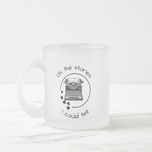 De historier jag skulle kunna berätta frostad glasmugg (Vänster)