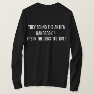 De hittade Antifa-handbok! Den finns i grundlagen T Shirt