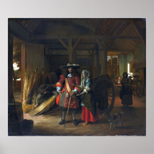 De Hooch - Betalande av Värdinna Poster (Framsidan)