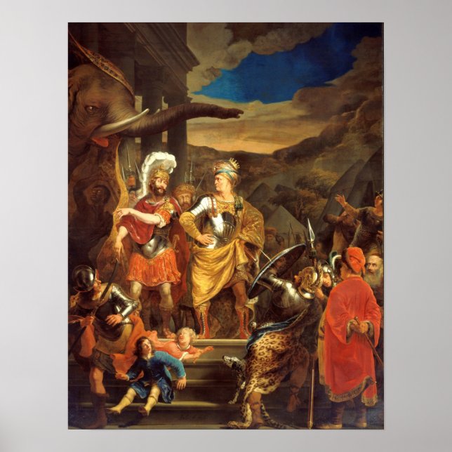 De Hooch - Ferdinand Bol Fabritius och Pyrrhus Poster (Framsidan)