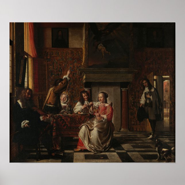 De Hooch - Glad samling Poster (Framsidan)