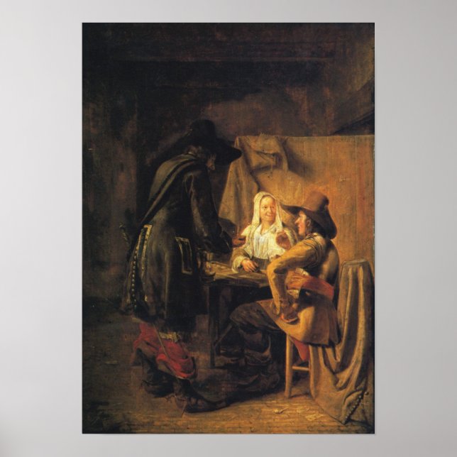 De Hooch - Tric Trac Player Poster (Framsidan)