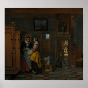 De Hooch - vid Linen Closet Poster