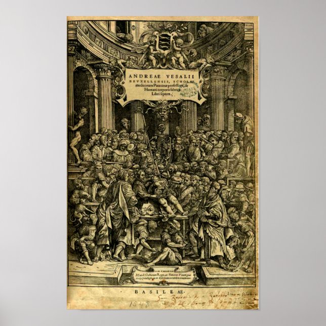 De Humani Corporis Fabrica Poster (Framsidan)
