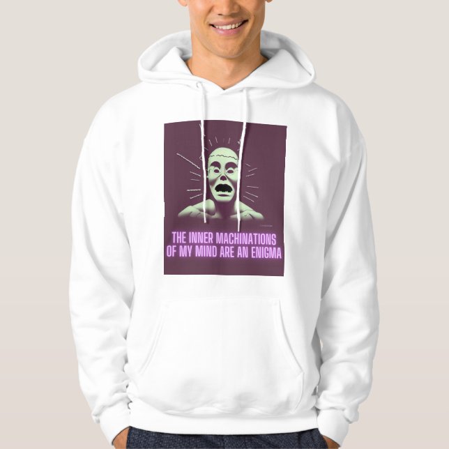 De inre maskinerna i mitt sinne är ett Enigma. Hoodie (Framsida)