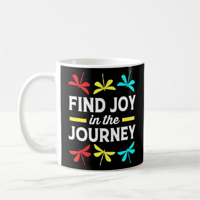 De inspirerande Dragonfly-citaten hittar Joy i Jou Kaffemugg (Vänster)