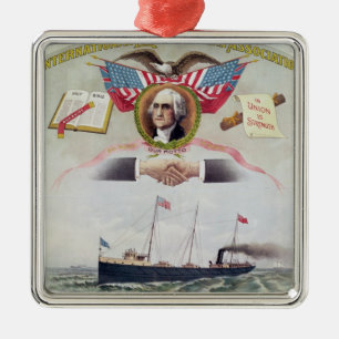 De internationella longshoremen'snas anslutning julgransprydnad metall