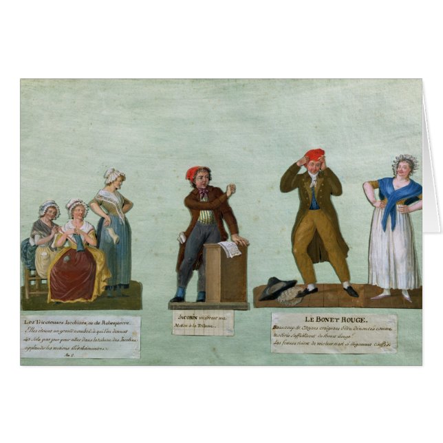 De Jacobin knittersna Hälsningskort (Framsidan Horizontal)