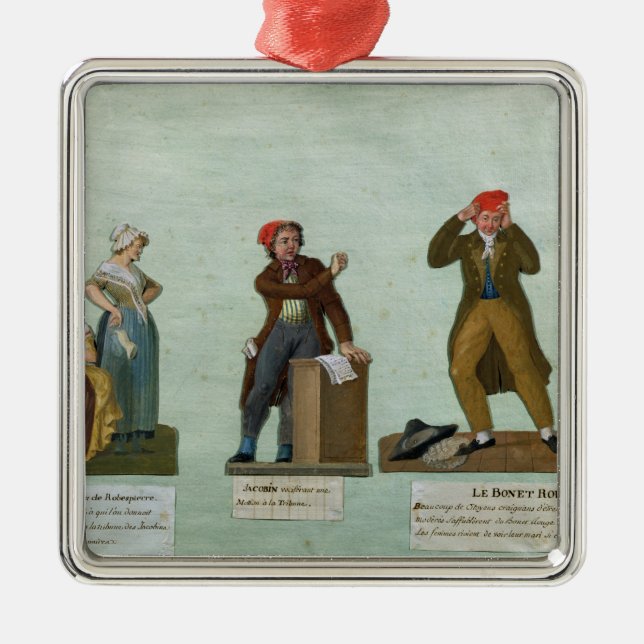 De Jacobin knittersna Julgransprydnad Metall (Framsidan)