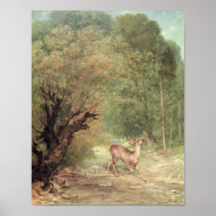 De jagade rådjuren på det vaket, vår, 1867 poster