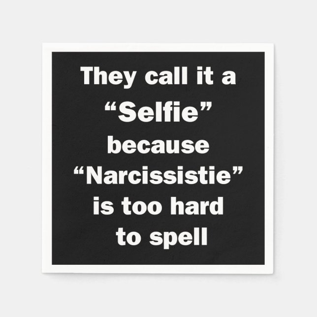 De kallar det för en självklarhet pappersservett (Framsidan)