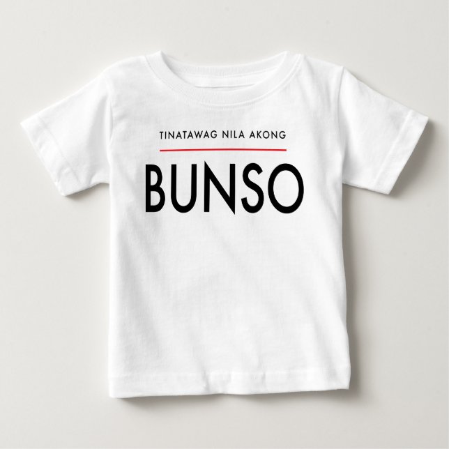 "De kallar mig Bunso" Kortärmad T-Shirt (Framsida)