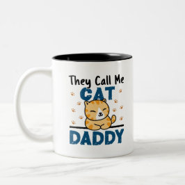 De kallar mig Cat-pappa Två-Tonad Mugg