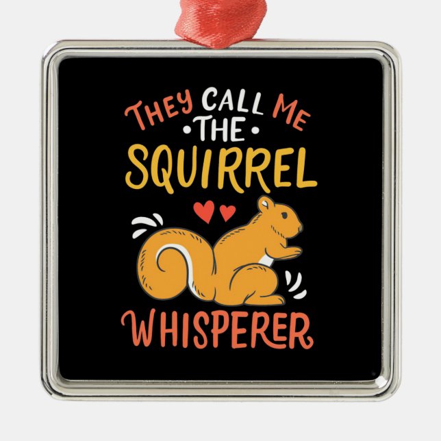 De kallar mig ekorns visare julgransprydnad metall (Framsidan)