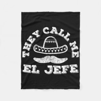 De kallar mig El Jefe Cinco De Mayo Party Shirt Fleecefilt