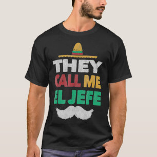De kallar mig El Jefe Fiesta Bragging Chef Hat T Shirt