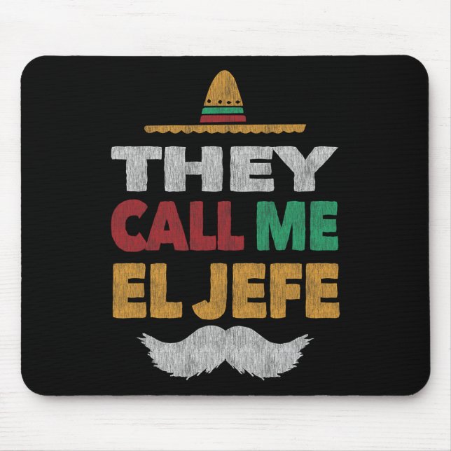 De kallar mig El Jefe Fiesta Mexican Party Hat Musmatta (Framsidan)