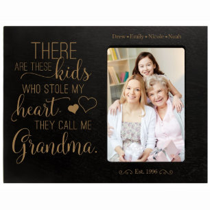 De kallar mig Grandma 8" x10" Black Bild Ram