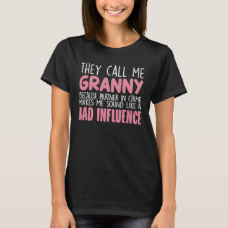 De kallar mig Granny Mors dag Grandma Gift T Shirt