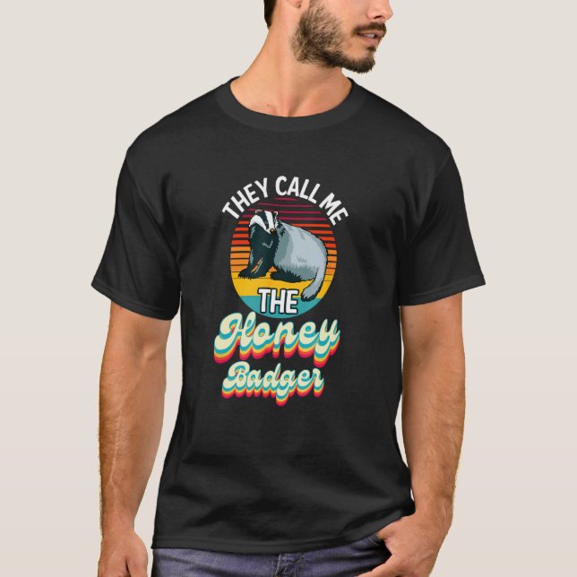 De kallar mig Honey badger T Shirt (Framsida)