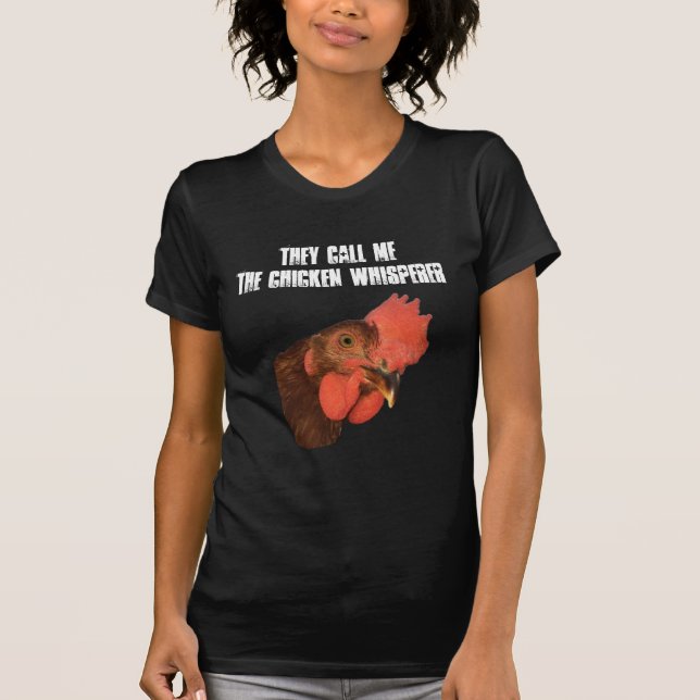 De kallar mig "Kycklingvisare" T Shirt (Framsida)