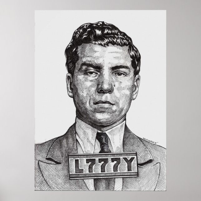 De kallar mig Lucky Lucky Luciano Poster (Framsidan)