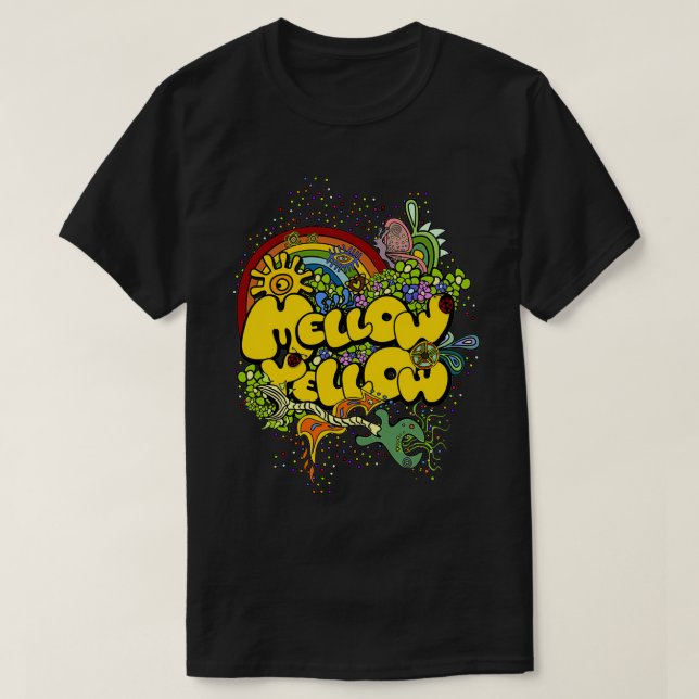 De kallar mig Mellow Gult  T Shirt (Design framsida)