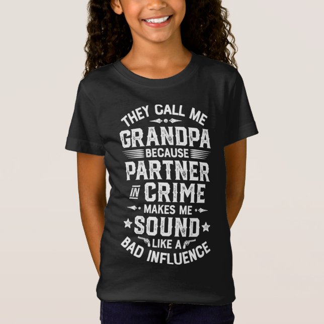 De kallar mig morfar-partner i Krim Fars dag T Shirt (Framsida)