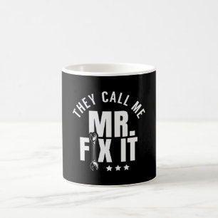 De kallar mig mr Fix Handyman Kaffemugg