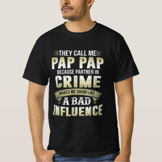De kallar mig Pap Pap Gift för Pappa T Shirt