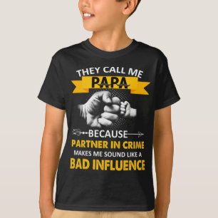 De kallar mig pappa för partner i Krim Pappa Fa T Shirt