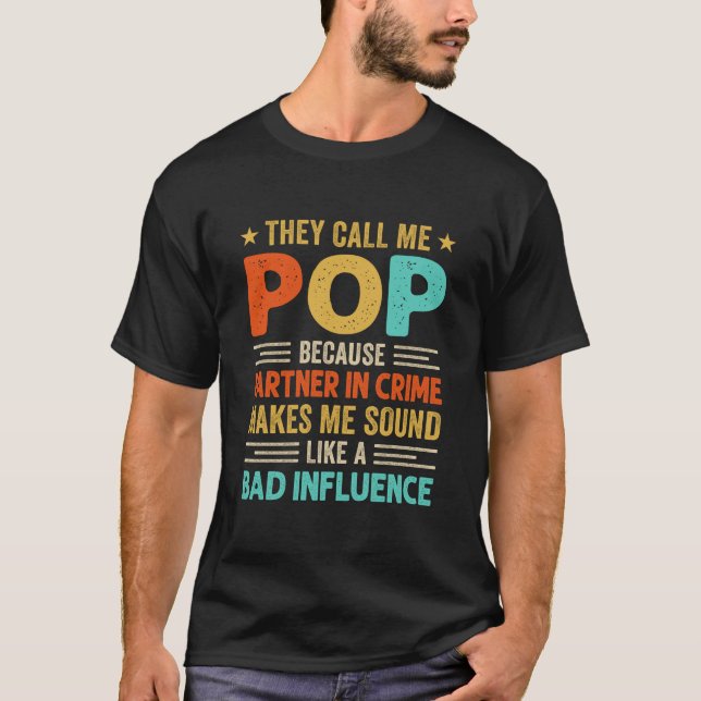 De kallar mig pop-finare Fars dag-idé för pop S T Shirt (Framsida)