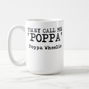 De Kallar Mig Poppa Wheelie Dirt Bike Motocross Ku Kaffemugg