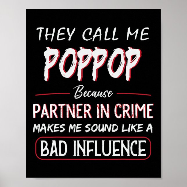 De kallar mig Poppop eftersom partner i brott Fath Poster (Framsidan)