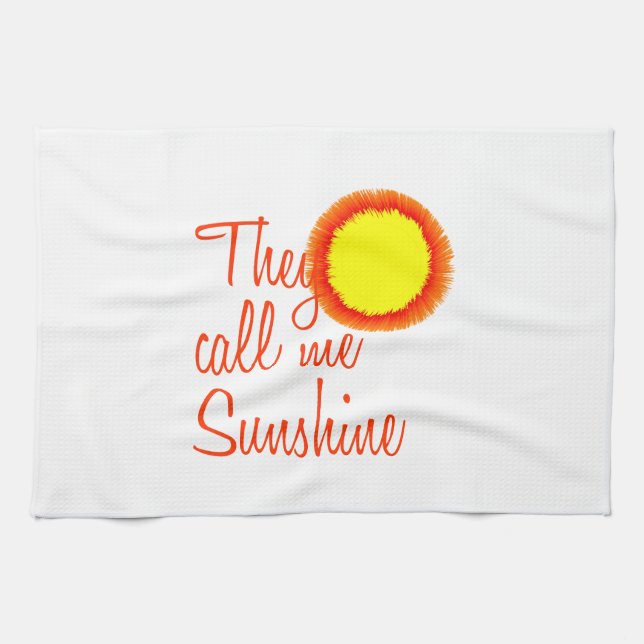 De kallar mig Sunshine Kökshandduk (Horisontell)
