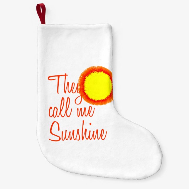 De kallar mig Sunshine Liten Julstrumpa (Framsidan)