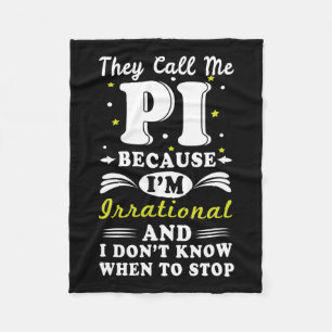 De kallar Pi Irrationell Math Geek Math Nerd Pi Da Fleecefilt