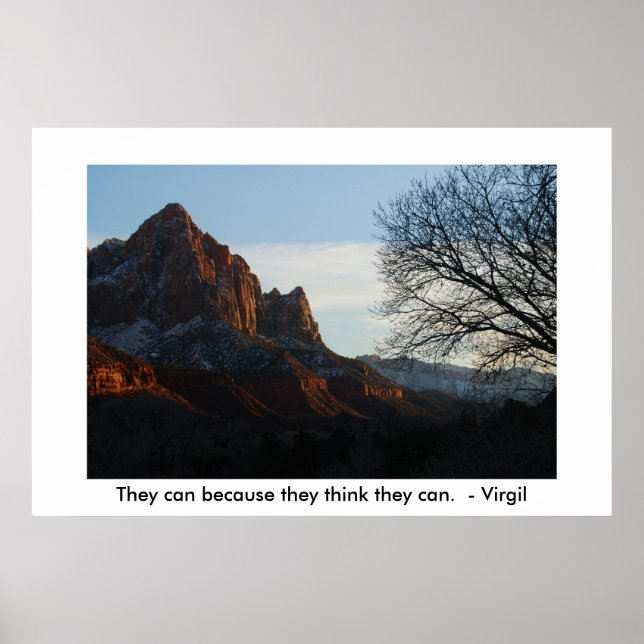 De kan det för att de tänka de kan poster (Framsidan)