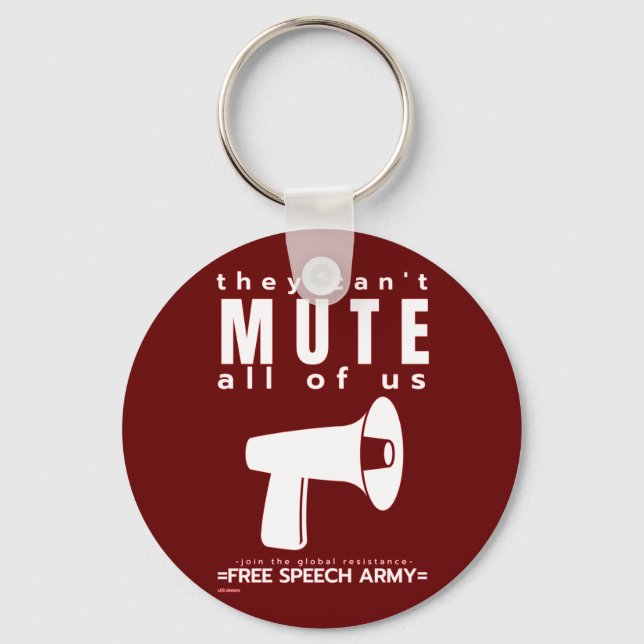 "DE KAN INTE MUTE..." NYCKELRING (Framsida)