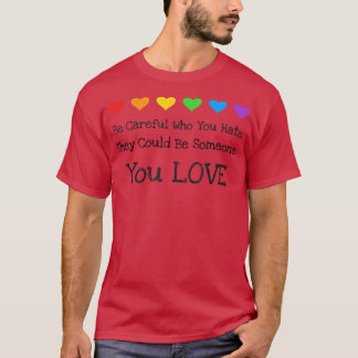 De kan vara nån du Kärlek Gay pride Ally T Shirt