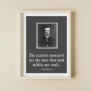 De karistmonstren Edgar Allan Poe Poster