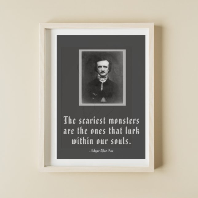 De karistmonstren Edgar Allan Poe Poster (Skapare uppladdad)